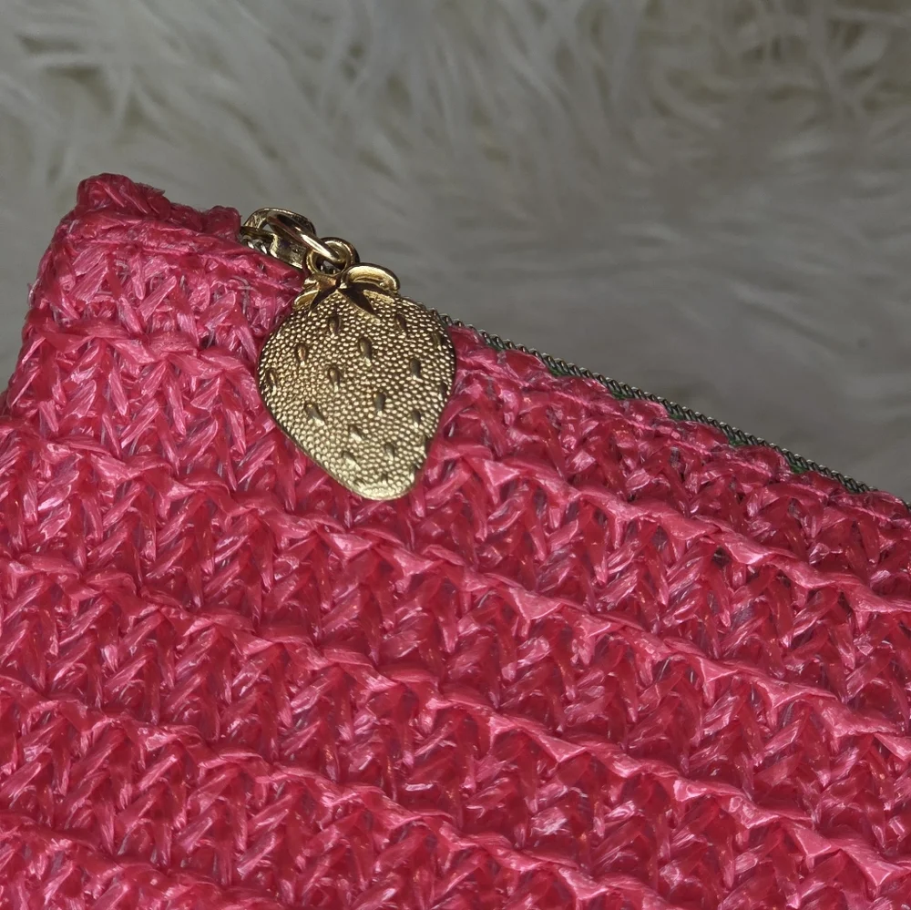 Ipsy Set Of 3 Makeup Cosmetic Bags Pink Brown Orange